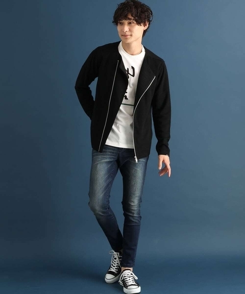 MK MICHEL KLEIN HOMME (エムケーミッシェルクランオム)の「スラブジャケット(ノーカラージャケット・メンズ・ブラック/ネイビー・44/46/48/51)」の17枚目の写真