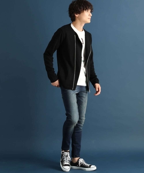 MK MICHEL KLEIN HOMME (エムケーミッシェルクランオム)の「スラブジャケット(ノーカラージャケット・メンズ・ブラック/ネイビー・44/46/48/51)」の19枚目の写真