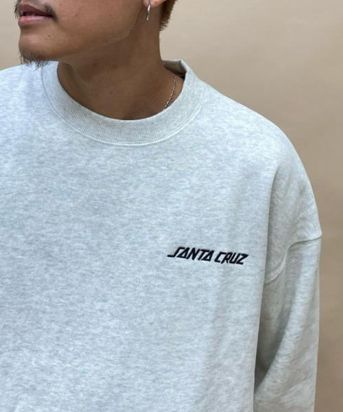 SANTA CRUZ（サンタクルーズ）の「【ムラサキスポーツ別注 WEB限定】SANTACRUZ/サンタクルーズ オーバーサイズ バックロゴトレーナー/三連ロゴ 裏起毛スウェット 502223308（スウェット・メンズ・グレー/ホワイト/グリーン/ブラック・M/L/XL）」の19枚目の写真
