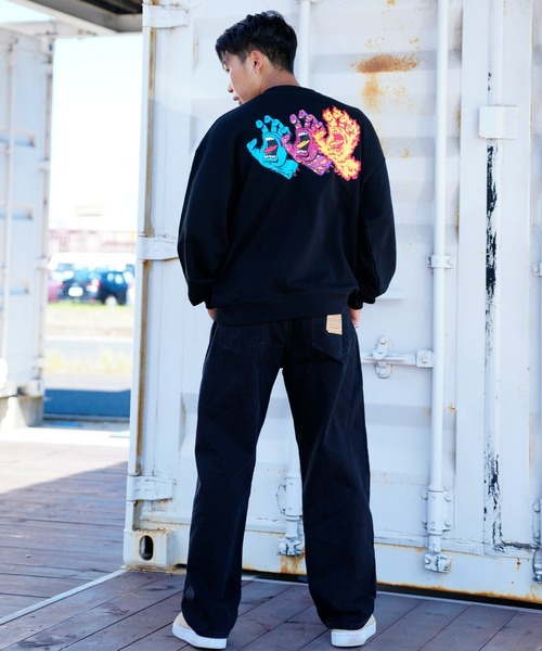 SANTA CRUZ（サンタクルーズ）の「【ムラサキスポーツ別注 WEB限定】SANTACRUZ/サンタクルーズ オーバーサイズ バックロゴトレーナー/三連ロゴ 裏起毛スウェット 502223308（スウェット・メンズ・グレー/ホワイト/グリーン/ブラック・M/L/XL）」の17枚目の写真