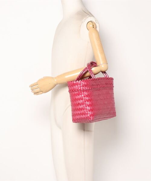 Kastane（カスタネ）の「【MEKEARISA】MEKEARIBAG無地S22（かごバッグ・レディース・ブルー系その他/グリーン系その他/ピンク系その他・SMALL）」の7枚目の写真