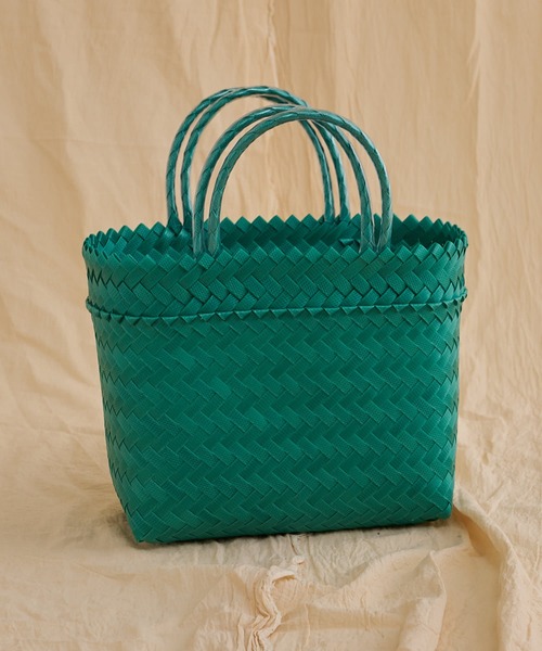Kastane（カスタネ）の「【MEKEARISA】MEKEARIBAG無地S22（かごバッグ・レディース・ブルー系その他/グリーン系その他/ピンク系その他・SMALL）」の2枚目の写真