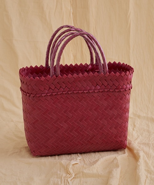 Kastane（カスタネ）の「【MEKEARISA】MEKEARIBAG無地S22（かごバッグ・レディース・ブルー系その他/グリーン系その他/ピンク系その他・SMALL）」の3枚目の写真