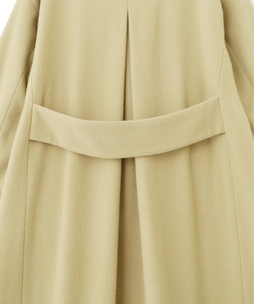 【美人百花11月号タイアップ休井美郷さん着用商品】レスキュールノーカラーロングコート/1212252900