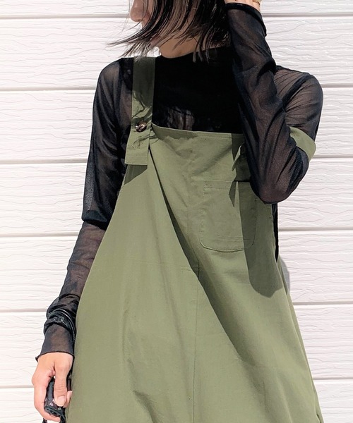 Q（キュー）の「シースルータートル（Tシャツ/カットソー・レディース・ブラック/ホワイト/ベージュ・MEDIUM）」の5枚目の写真