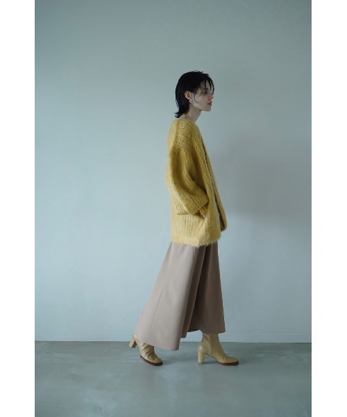 CLANE（クラネ）の「COLOR MOHAIR SHAGGY CARDIGAN（カーディガン/ボレロ・レディース・グレー/イエロー/アイボリー・2/1）」の5枚目の写真