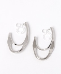 ダブルオーバルフープノンホールピアス / 156891