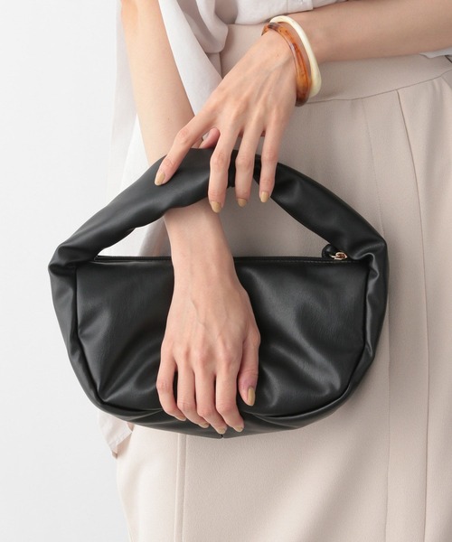 GLOBAL WORK(グローバルワーク)の「ワンハンドルラウンドバッグ/一部店舗限定/349582(ハンドバッグ・レディース・ブラック/ホワイト/パープル系その他2・FREE)」の6枚目の写真