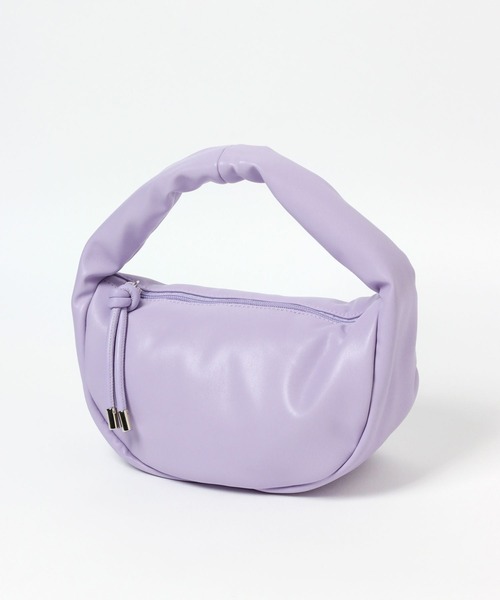 GLOBAL WORK(グローバルワーク)の「ワンハンドルラウンドバッグ/一部店舗限定/349582(ハンドバッグ・レディース・ブラック/ホワイト/パープル系その他2・FREE)」の10枚目の写真