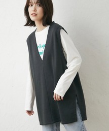 Green　Parks | 深Vネック裏毛ベスト(ベスト)