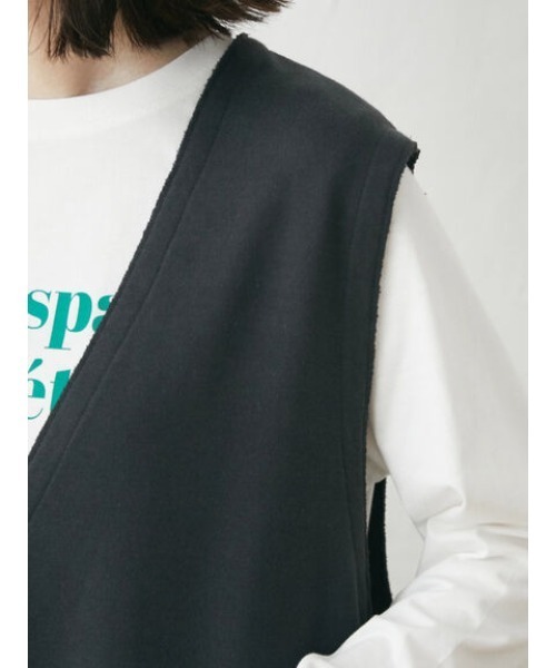 Green　Parks（グリーンパークス）の「深Vネック裏毛ベスト（ベスト・レディース・ブルー/ダークグレー/ダークネイビー・FREE）」の10枚目の写真