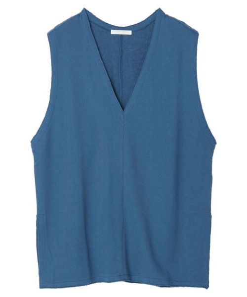 Green　Parks（グリーンパークス）の「深Vネック裏毛ベスト（ベスト・レディース・ブルー/ダークグレー/ダークネイビー・FREE）」の11枚目の写真