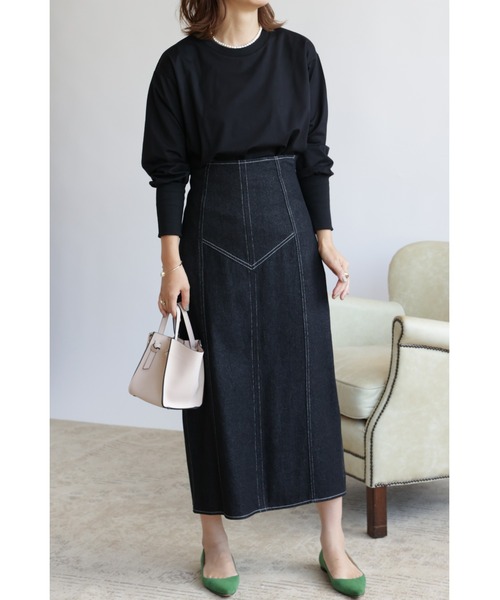 &. NOSTALGIA（アンドドットノスタルジア）の「【ZOZO限定】ロングカフスパフスリーブカットソー（Tシャツ/カットソー・レディース・ブラック/オフホワイト・FREE）」の17枚目の写真