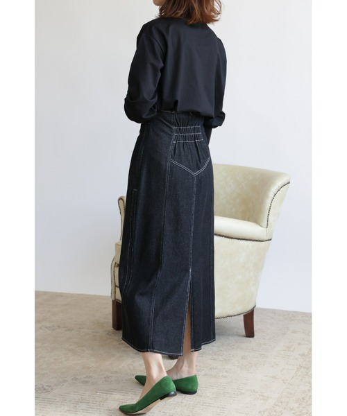 &. NOSTALGIA（アンドドットノスタルジア）の「【ZOZO限定】ロングカフスパフスリーブカットソー（Tシャツ/カットソー・レディース・ブラック/オフホワイト・FREE）」の20枚目の写真