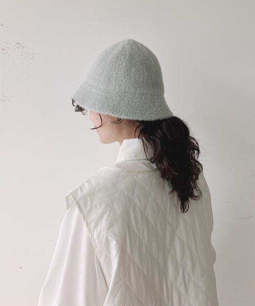 AS KNOW AS plus(アズノゥアズプラス)の「ファー メトロハット(ハット・レディース・アイボリー/ブラック/グレー/ベージュ・FREE)」の1枚目の写真