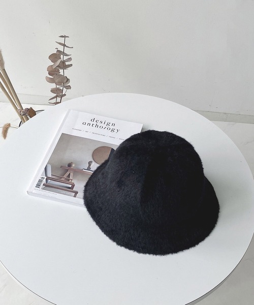 AS KNOW AS plus(アズノゥアズプラス)の「ファー メトロハット(ハット・レディース・アイボリー/ブラック/グレー/ベージュ・FREE)」の3枚目の写真