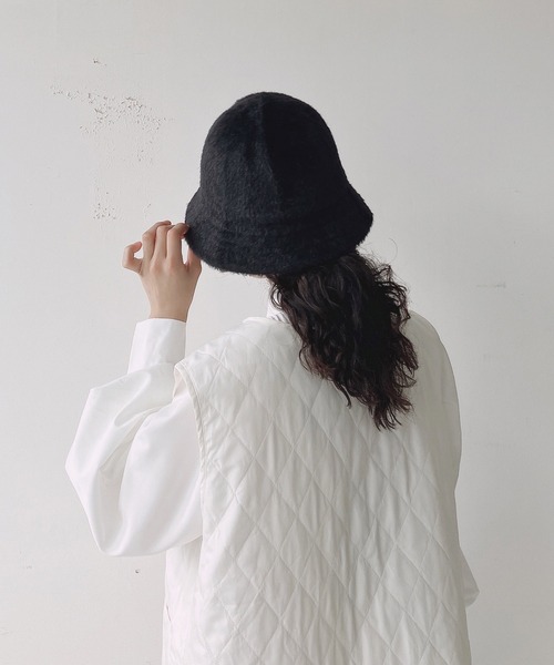 AS KNOW AS plus(アズノゥアズプラス)の「ファー メトロハット(ハット・レディース・アイボリー/ブラック/グレー/ベージュ・FREE)」の10枚目の写真