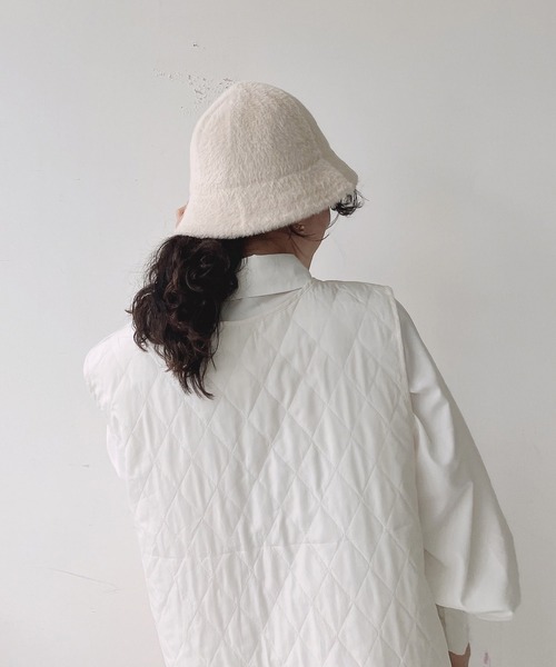 AS KNOW AS plus(アズノゥアズプラス)の「ファー メトロハット(ハット・レディース・アイボリー/ブラック/グレー/ベージュ・FREE)」の11枚目の写真