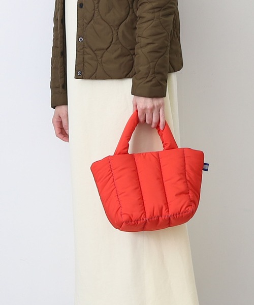 COOCO（クーコ）の「キルティングミニトートバッグ（トートバッグ・レディース・ブラック/オレンジ/キャメル/イエロー×グリーン・9）」の4枚目の写真