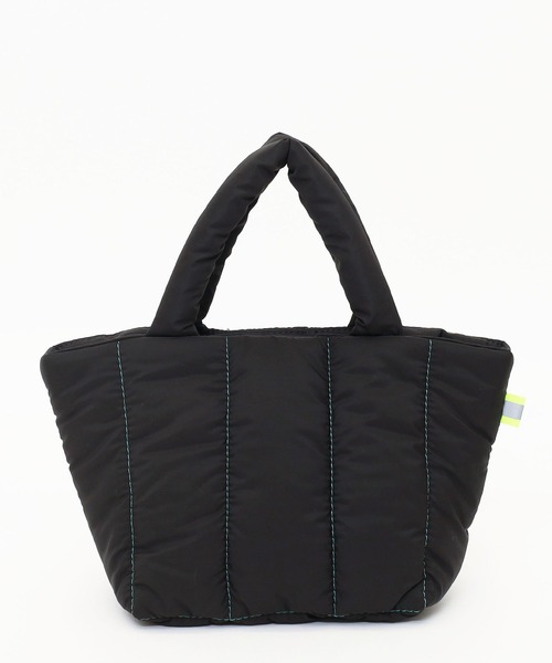 COOCO（クーコ）の「キルティングミニトートバッグ（トートバッグ・レディース・ブラック/オレンジ/キャメル/イエロー×グリーン・9）」の2枚目の写真