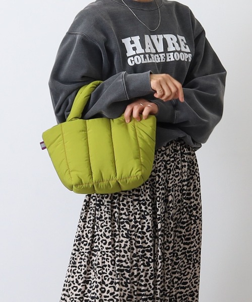 COOCO（クーコ）の「キルティングミニトートバッグ（トートバッグ・レディース・ブラック/オレンジ/キャメル/イエロー×グリーン・9）」の11枚目の写真