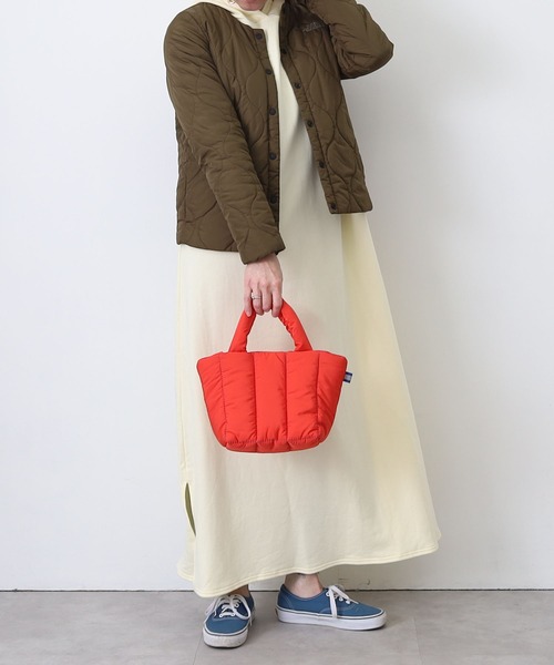 COOCO（クーコ）の「キルティングミニトートバッグ（トートバッグ・レディース・ブラック/オレンジ/キャメル/イエロー×グリーン・9）」の17枚目の写真