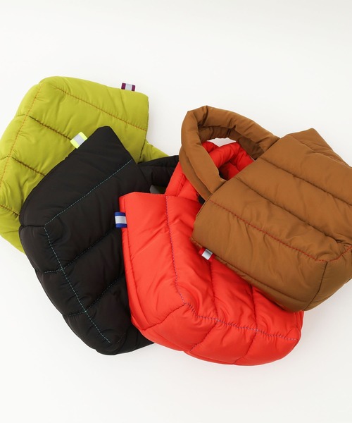 COOCO（クーコ）の「キルティングミニトートバッグ（トートバッグ・レディース・ブラック/オレンジ/キャメル/イエロー×グリーン・9）」の21枚目の写真