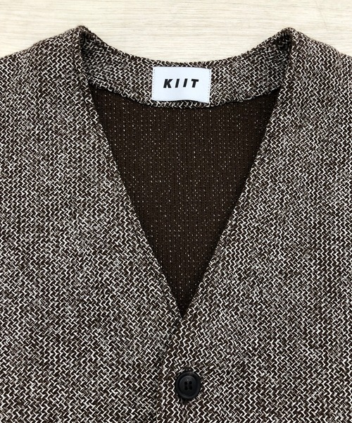 KIIT（キート）の「KIIT キート / CARDIGAN カーディガン / KIO-T98-005（カーディガン/ボレロ・メンズ・ブラウン・1/2/3）」の7枚目の写真