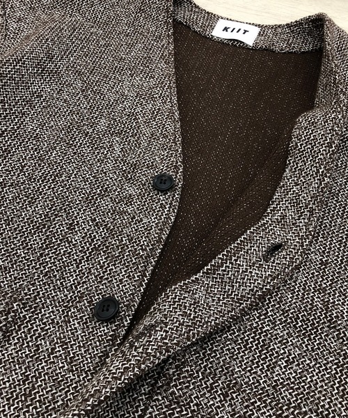 KIIT（キート）の「KIIT キート / CARDIGAN カーディガン / KIO-T98-005（カーディガン/ボレロ・メンズ・ブラウン・1/2/3）」の3枚目の写真