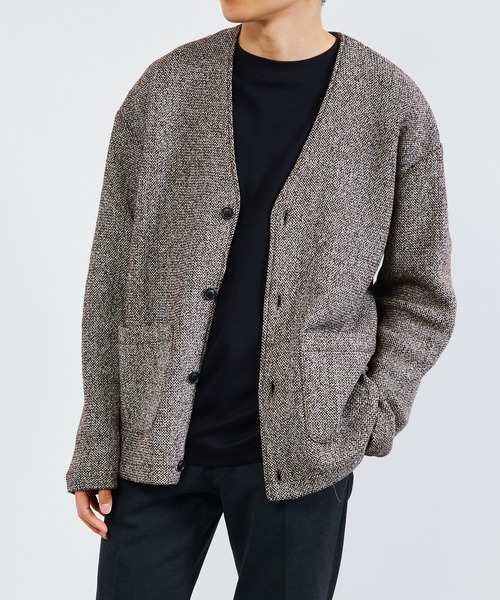 KIIT（キート）の「KIIT キート / CARDIGAN カーディガン / KIO-T98-005（カーディガン/ボレロ・メンズ・ブラウン・1/2/3）」の8枚目の写真