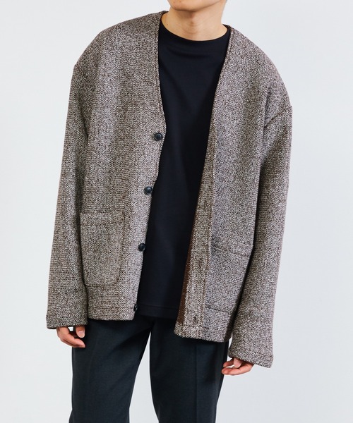 KIIT（キート）の「KIIT キート / CARDIGAN カーディガン / KIO-T98-005（カーディガン/ボレロ・メンズ・ブラウン・1/2/3）」の9枚目の写真