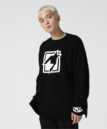 DANKE SCHON | Dankeschon/ダンケシェーン/CHIDORI SIDEZIP CLEWNECK(ニット/セーター)