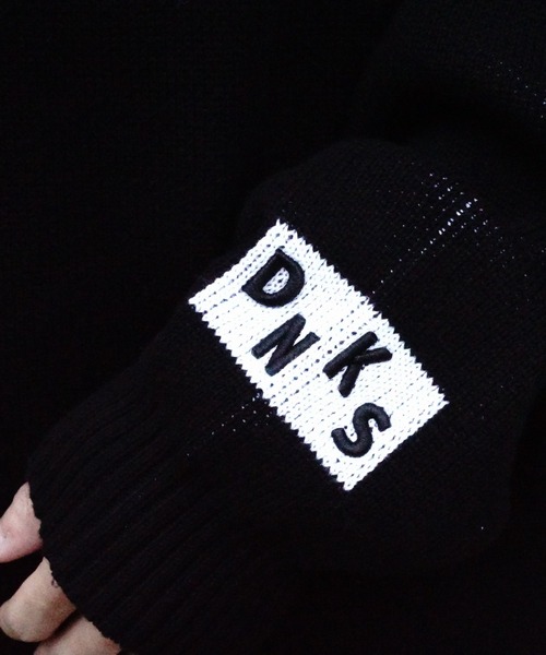 DANKE SCHON（ダンケシェーン）の「Dankeschon/ダンケシェーン/CHIDORI SIDEZIP CLEWNECK（ニット/セーター・メンズ・ブラック/ホワイト・F）」の13枚目の写真