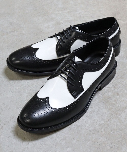 SARABANDE（サラバンド）の「SARABANDE /  本革 レースアップシューズ  ウィングチップ モカシン チロリアン(6932)(6935)(6936)（ドレスシューズ・メンズ・ブラウン/ブラック×ホワイト/キャメル/ブラック/ブラウン系2/ブラウン系その他2/ブラック系その他/ブラウン系1/ブラック系その他2/ブラウン系その他/ワインレッド・39/40/41/42/43/44/45/46/47/48/50）」の3枚目の写真