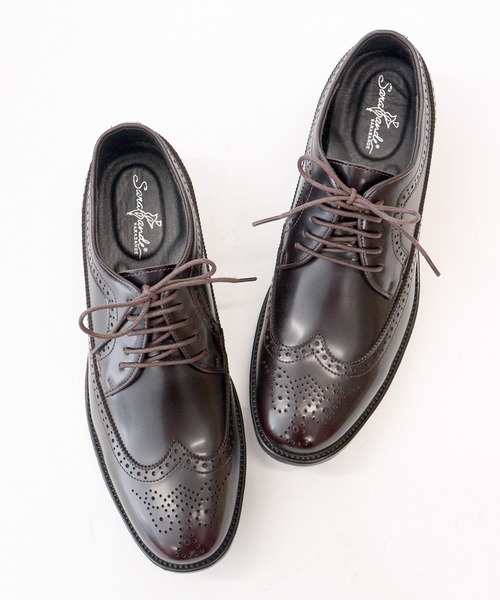 SARABANDE（サラバンド）の「SARABANDE /  本革 レースアップシューズ  ウィングチップ モカシン チロリアン(6932)(6935)(6936)（ドレスシューズ・メンズ・ブラウン/ブラック×ホワイト/キャメル/ブラック/ブラウン系2/ブラウン系その他2/ブラック系その他/ブラウン系1/ブラック系その他2/ブラウン系その他/ワインレッド・39/40/41/42/43/44/45/46/47/48/50）」の11枚目の写真