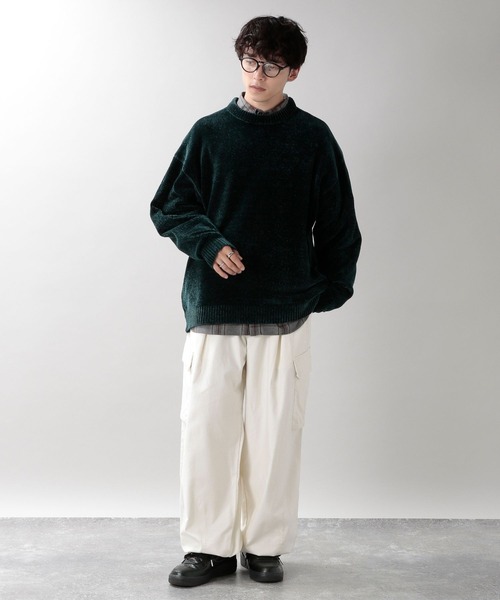 RAGEBLUE(レイジブルー)の「裏起毛ミリタリーカーゴパンツ(カーゴパンツ・メンズ・ダークグリーン/オフホワイト/ブラック・MEDIUM/LARGE)」の6枚目の写真