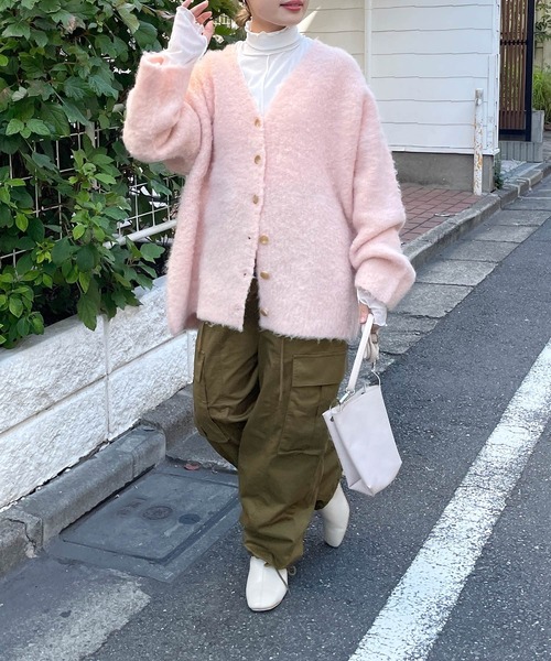 w closet(ダブルクローゼット)の「コットンカーゴパンツ(カーゴパンツ・レディース・カーキ/キナリ/ブラック・FREE)」の14枚目の写真