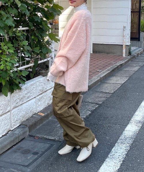 w closet(ダブルクローゼット)の「コットンカーゴパンツ(カーゴパンツ・レディース・カーキ/キナリ/ブラック・FREE)」の19枚目の写真