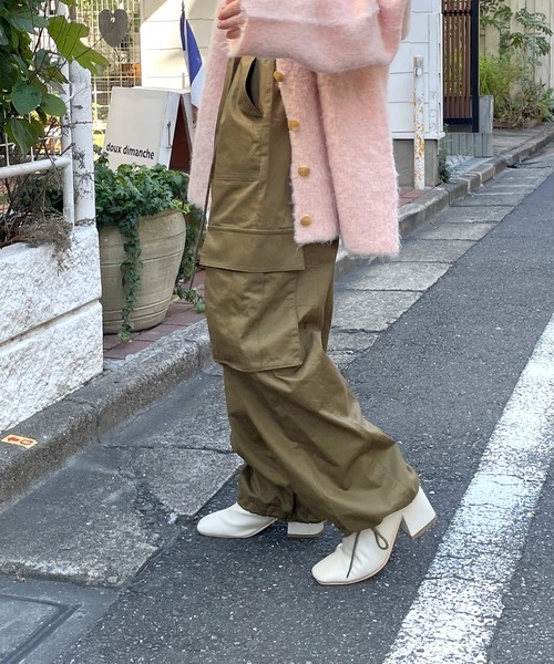 w closet(ダブルクローゼット)の「コットンカーゴパンツ(カーゴパンツ・レディース・カーキ/キナリ/ブラック・FREE)」の20枚目の写真