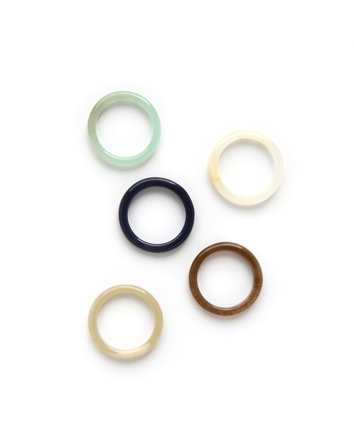 colleca la（コレカラ）の「カラフル樹脂リングセット（リング・レディース・その他1/その他2・ONE SIZE）」の7枚目の写真