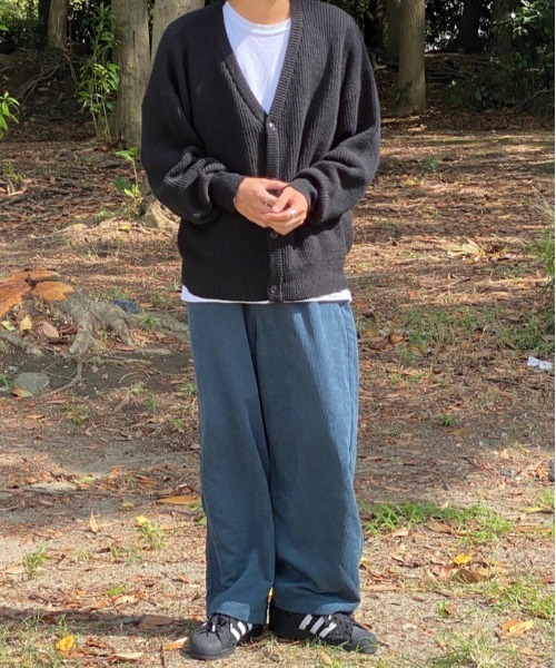 kutir（クティール）の「ボリュームニットカーディガン（カーディガン/ボレロ・メンズ・ダークブルー/ブラック/ダークグリーン・MEDIUM/LARGE）」の12枚目の写真