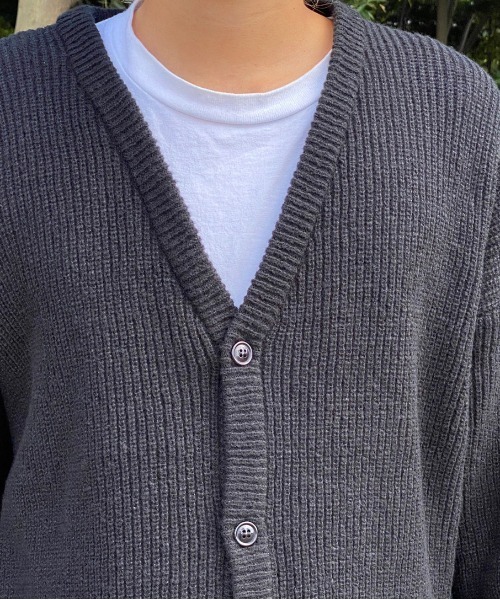 kutir（クティール）の「ボリュームニットカーディガン（カーディガン/ボレロ・メンズ・ダークブルー/ブラック/ダークグリーン・MEDIUM/LARGE）」の11枚目の写真