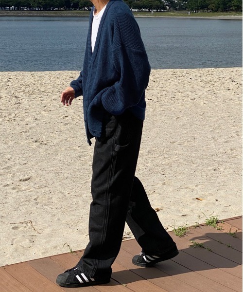 kutir（クティール）の「ボリュームニットカーディガン（カーディガン/ボレロ・メンズ・ダークブルー/ブラック/ダークグリーン・MEDIUM/LARGE）」の6枚目の写真