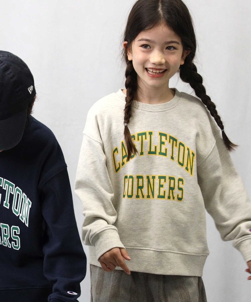 Champion（チャンピオン）の「【Champion】カレッジロゴスウェット（スウェット・キッズ・キナリ/ネイビー・130/140/120/105）」の3枚目の写真