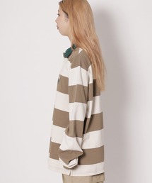 【即完売モデル】ステューシー　ペイズリー柄　ラガーシャツ　襟切り替え　M. 美品 stussy ステューシー ラガーシャツワンピ Rosewood L/SL