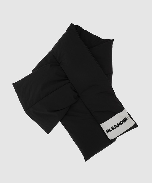 JIL SANDER（ジルサンダー）の「DOWN SCARF 01（マフラー・レディース・レッド系/ナチュラル/ネイビー系/ブラック/ピンクベージュ/ブラウン/ブラック系・UNI）」の2枚目の写真