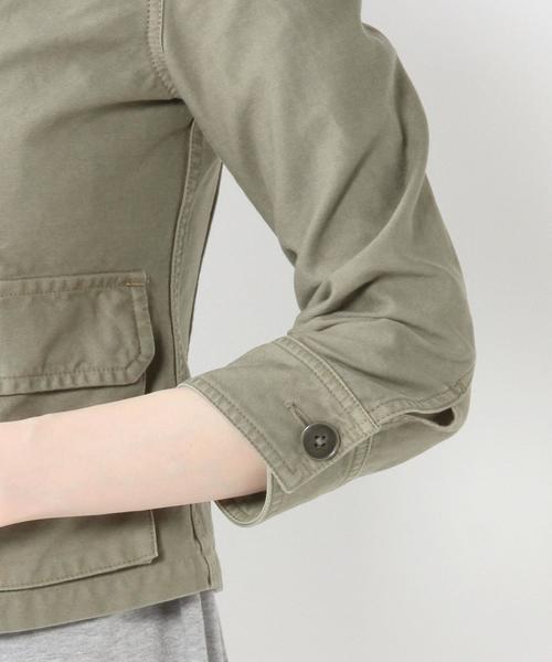 Jewel Changes（ジュエルチェンジズ）の「JC バックサテン チビブルゾン 7 / ミリタリー（ミリタリージャケット・レディース・オリーブ/ネイビー・38/36/40）」の5枚目の写真