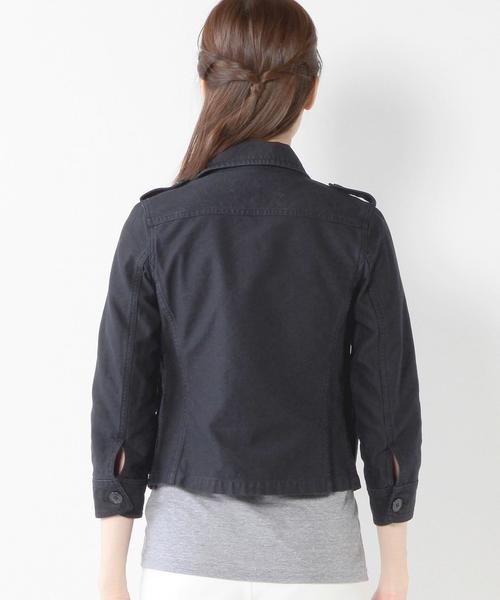 Jewel Changes（ジュエルチェンジズ）の「JC バックサテン チビブルゾン 7 / ミリタリー（ミリタリージャケット・レディース・オリーブ/ネイビー・38/36/40）」の11枚目の写真