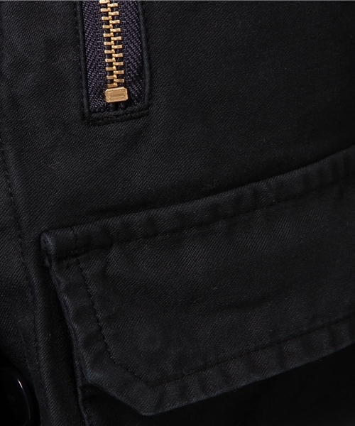 Jewel Changes（ジュエルチェンジズ）の「JC バックサテン チビブルゾン 7 / ミリタリー（ミリタリージャケット・レディース・オリーブ/ネイビー・38/36/40）」の3枚目の写真