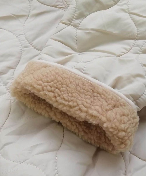 Dalfwin(ダールフィン)の「2022 AW 秋冬 韓国ファッション コート レディース スタンドカラーキルティングロングコート ロング丈 アウター キルティングコート ボアコート(その他アウター・レディース・アイボリー/カーキ・FREE)」の15枚目の写真